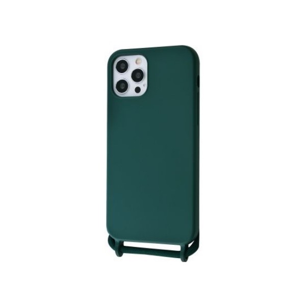 MR1_83739 Чохол lanyard case для iphone 12 mini зі шнурком forest зелений LANYARD CASE