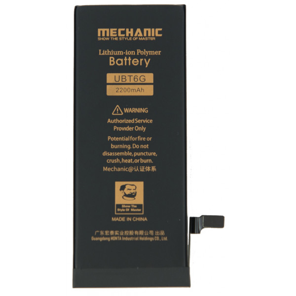 MR1_84629 Аккумулятор телефона mechanic для iphone 6 (увеличенная емкость, 2200mah) MECHANIC