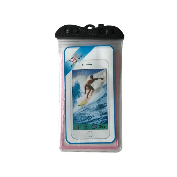 ЧОХОЛ ВОДОНЕПРОНИКНИЙ WATERPROOF IPX PHOSPHORIC (ZIP) 7 LIGHT РОЖЕВИЙ