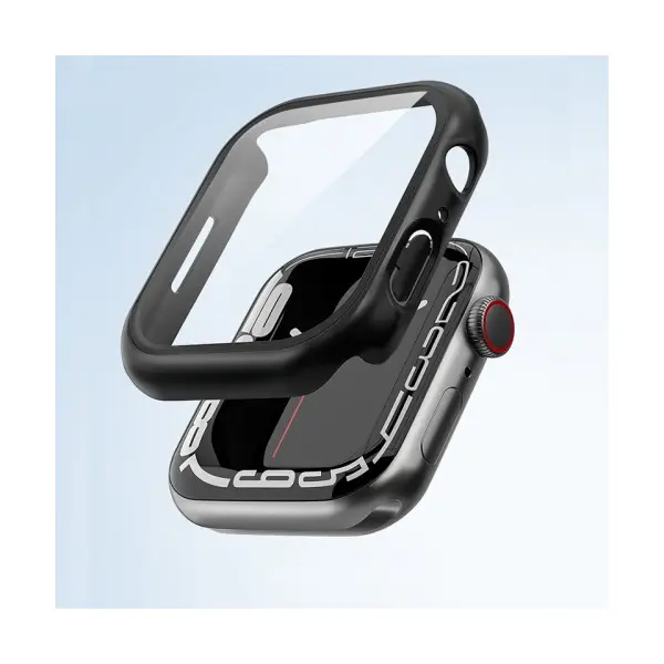 MR4_35343 Бампер для apple watch hoco iwatch7, 8 ws4 shadow 3d protective case+film (45mm) зелений 