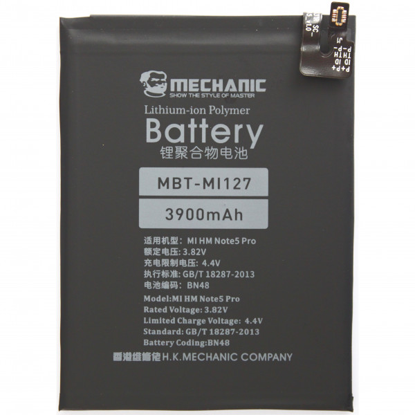 MR1_84478 Акумулятор телефона mechanic для redmi note 6 pro bn48 (3900mah) MECHANIC