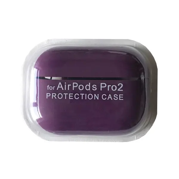 ЧОХОЛ ДЛЯ AIRPODS PRO 2 SILICONE CASE, MICROFIBER ПУРПУРОВИЙ