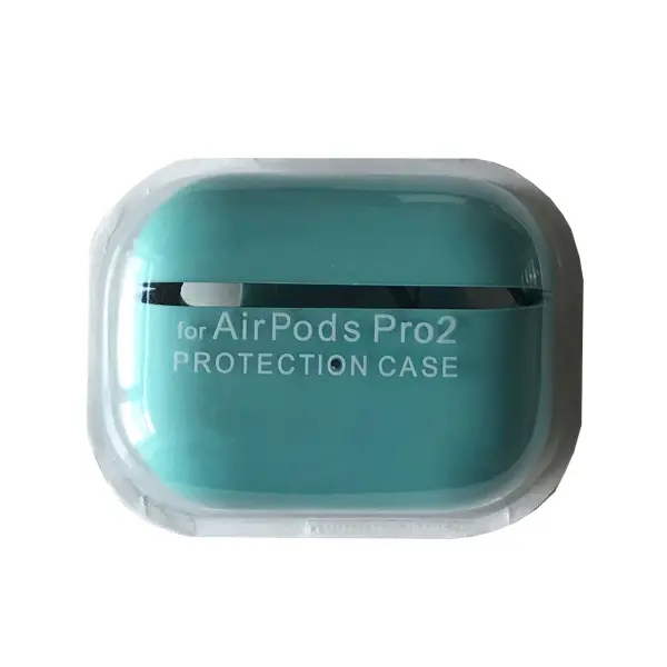 ЧОХОЛ ДЛЯ AIRPODS PRO 2 SILICONE CASE, MICROFIBER LIGHT СИНІЙ