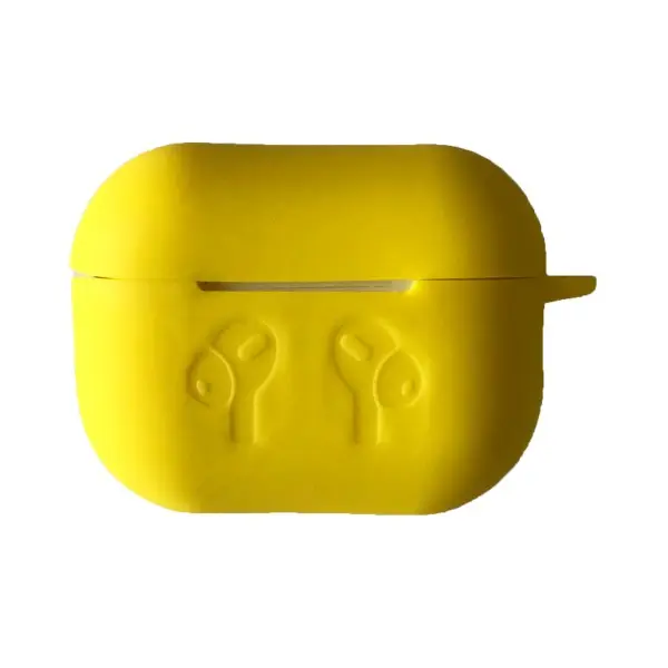 MR4_39421 Чохол для airpods pro 2 силіконовий logo 2in1 (+ карабин) (тех. пак) жовтий 