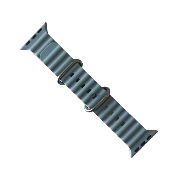 MR4_39476 Ремінець ocean band для apple watch 38, 40, 41 stone lotus синій 