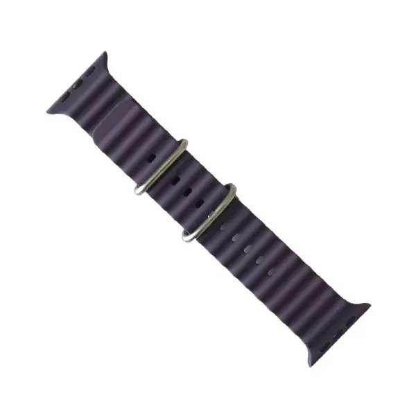 MR4_39498 Ремінець ocean band для apple watch 42, 44, 45, 49 berry пурпуровий 