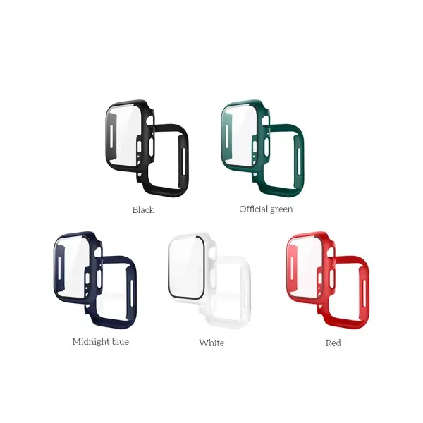 БАМПЕР ДЛЯ APPLE WATCH HOCO IWATCH7, 8 WS3 SHADOW PROTECTIVE CASE+FILM (45MM) CARBONE FIBER
