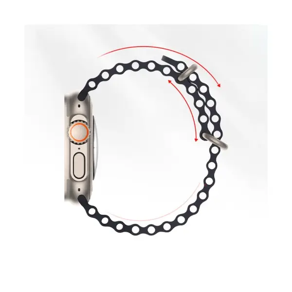 РЕМІНЕЦЬ APPLE WATCH HOCO IWATCH WA12 ORIGINAL MARINE 2-BUCKLE SILICONE 38-41MM ЖОВТИЙ