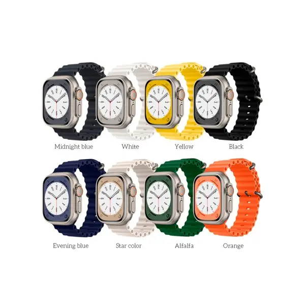 РЕМІНЕЦЬ APPLE WATCH HOCO IWATCH WA12 ORIGINAL MARINE 2-BUCKLE SILICONE 38-41MM ЖОВТИЙ