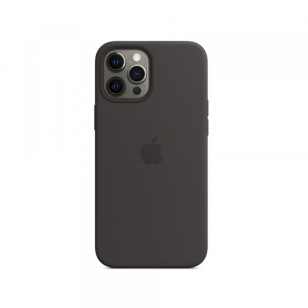 MR1_84854 Чохол silicone case для iphone 12 pro max prc, чорний SILICONE CASE