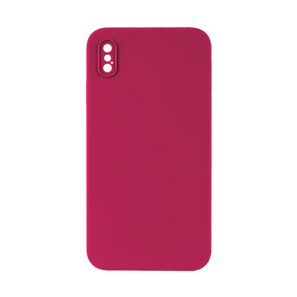 MR4_46127 Чохол silicone case full camera square side copy для iphone xs rose червоний 