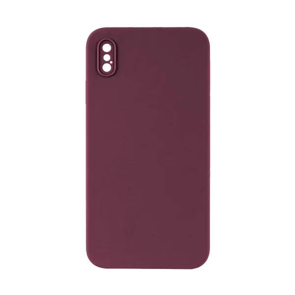 ЧОХОЛ SILICONE CASE FULL CAMERA SQUARE SIDE COPY ДЛЯ IPHONE XS MARSALA