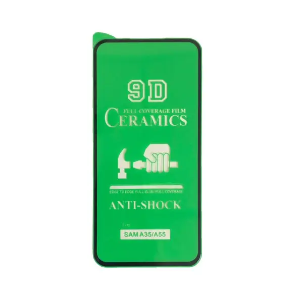 ЗАХИСНЕ СКЛО CERAMIC ДЛЯ SAMSUNG A35 5G (A356), A55 5G (A556), ЧОРНИЙ (ТЕХ. ПАК)