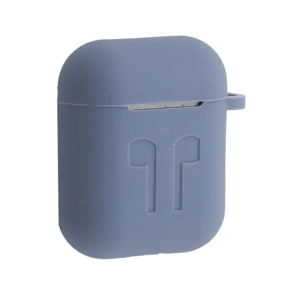 MR4_51249 Чохол для airpods силіконовий logo 2in1 (+ карабин) (тех. пак) lavander 