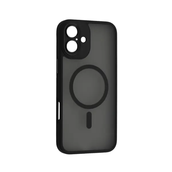 MR4_52166 Чохол rock guard touch series with magnetic (anti-drop lens) для iphone 16 plus, чорний 