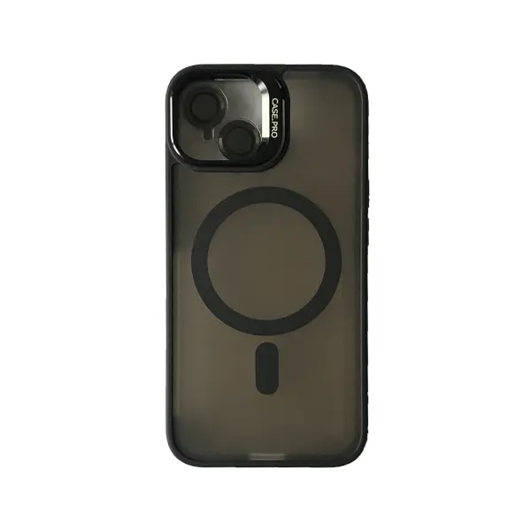 MR4_52243 Чохол case pro matte fortable camera lens magsafe для iphone 16 plus, чорний 