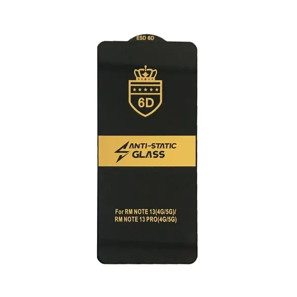MR4_54056 Захисне скло 6d anti-static для redmi note 13 4g, redmi note 13 pro 5g (тех. пак) 