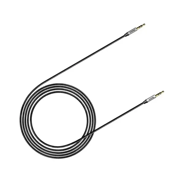 КАБЕЛЬ AUX AUDIO BASEUS YIVEN M30 1,5M, ЧОРНИЙ-SILVER CAM30-CS1