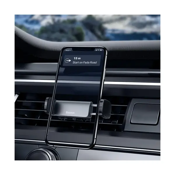 MR4_54503 Автотримач baseus steel cannon air outlet car mount, чорний sugp-01 