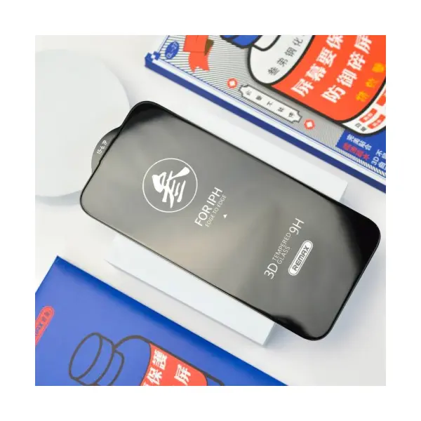 MR4_53874 Захисне скло remax new 3d gl-27 для iphone 14 pro, чорний 