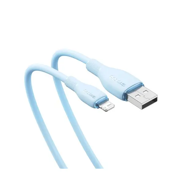 КАБЕЛЬ BASEUS PUDDING SERIES FAST CHARGING CABLE USB-A TO LIGHTNING 2.4A 2M GALAXY СИНІЙ P10355700311-01