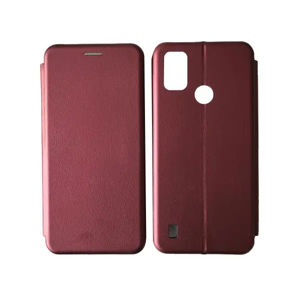 MR4_54760 Чохол-книжка level для zte blade a51 2021 marsala 