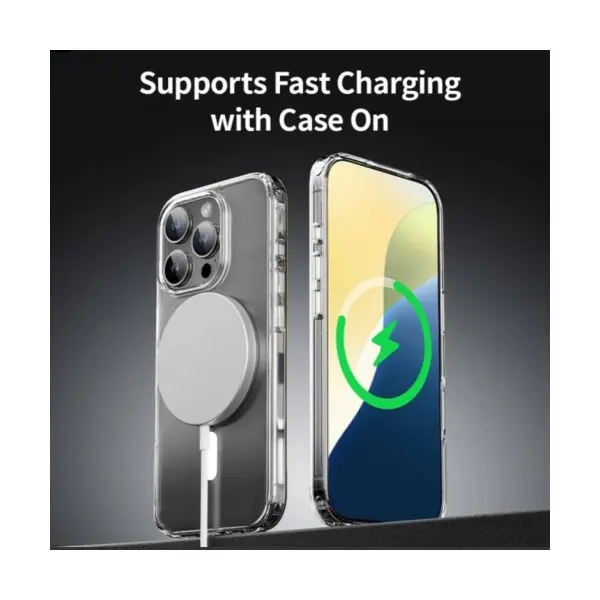 ЧОХОЛ ROCK CRYSTAL SERIES PROTECTION CASE WITH MAGNETIC ДЛЯ IPHONE 16 TRANSPARENT
