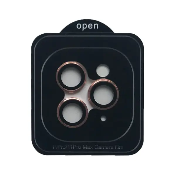 ЗАХИСНЕ СКЛО CAMERA METAL ДЛЯ IPHONE 11 PRO, 11 PRO MAX РОЖЕВИЙ