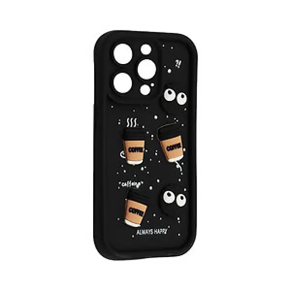 ЧОХОЛ HAPPY COOKIE CASE ДЛЯ IPHONE 12 PRO MAX, ЧОРНИЙ