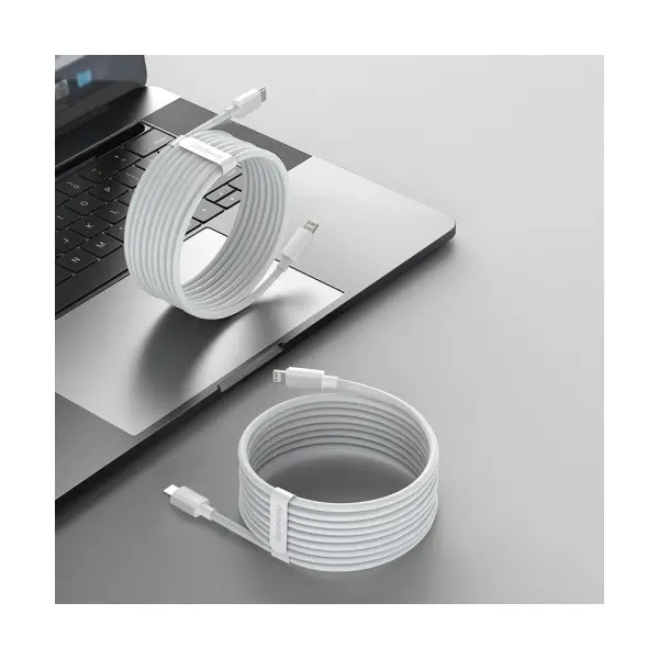 MR4_54706 Кабель pd baseus simple wisdom data cable kit type-c to lightning pd 20w (2шт, set)1.5m, білий tzcatlzj-02 