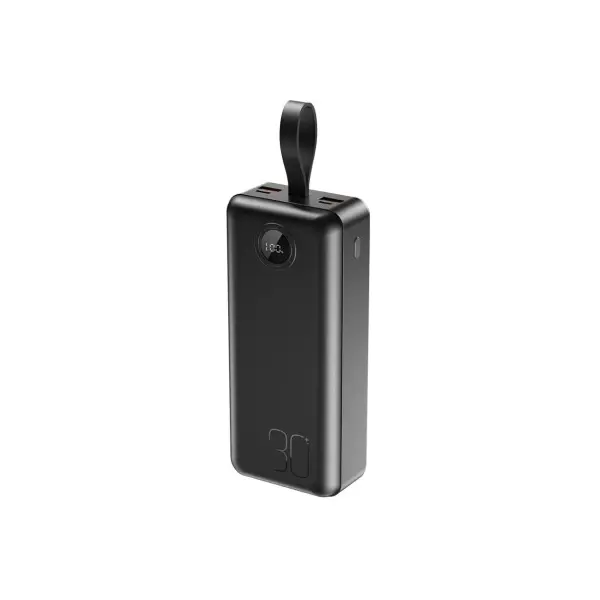 ЗОВНІШНІ АКУМУЛЯТОРИ POWER BANK XO PR240 TYPE-C 20W, USB-A 22.5W FULLY 30 000MAH, ЧОРНИЙ