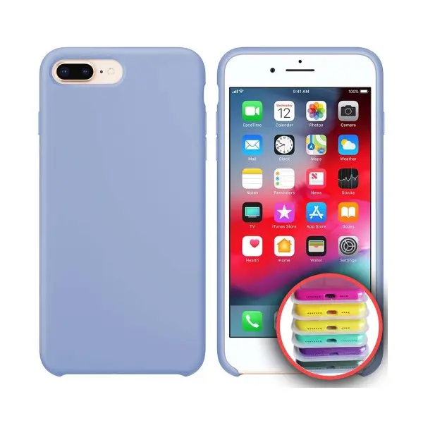 ЧОХОЛ SILICONE CASE FULL COPY ДЛЯ IPHONE 7, 8PLUS (5) LILAC CREAM