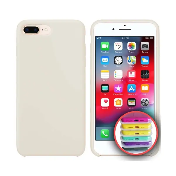 ЧОХОЛ SILICONE CASE FULL COPY ДЛЯ IPHONE 7, 8PLUS (9), БІЛИЙ