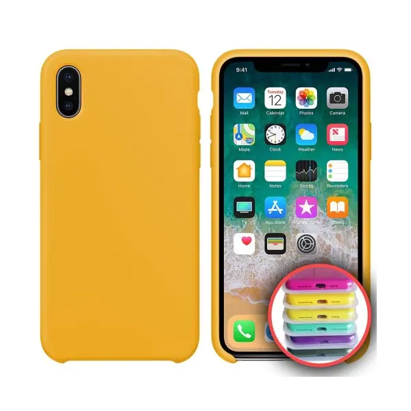 ЧОХОЛ SILICONE CASE FULL COPY ДЛЯ IPHONE XR (4) ЖОВТИЙ