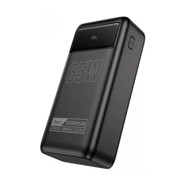 ЗОВНІШНІЙ АКУМУЛЯТОР POWER BANK HOCO DB81A APOLLO PD65W FULLY COMPATIBLE POWER BANK 50 000MAH, ЧОРНИЙ