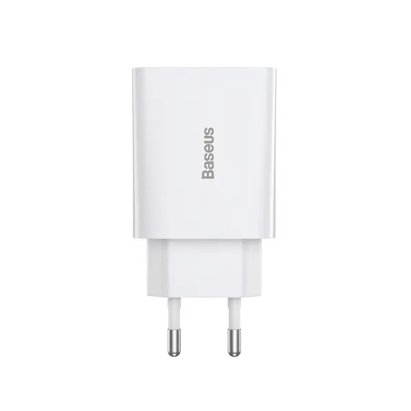 MR4_56175 Мережевий зарядний пристрій baseus speed mini quick charger 1c 20w eu, білий ccfs-sn02 