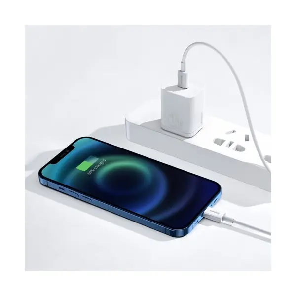 MR4_56186 Кабель pd baseus superior series fast charging data cable type-c to lightning pd 20w 0.25m, білий catlys-02 