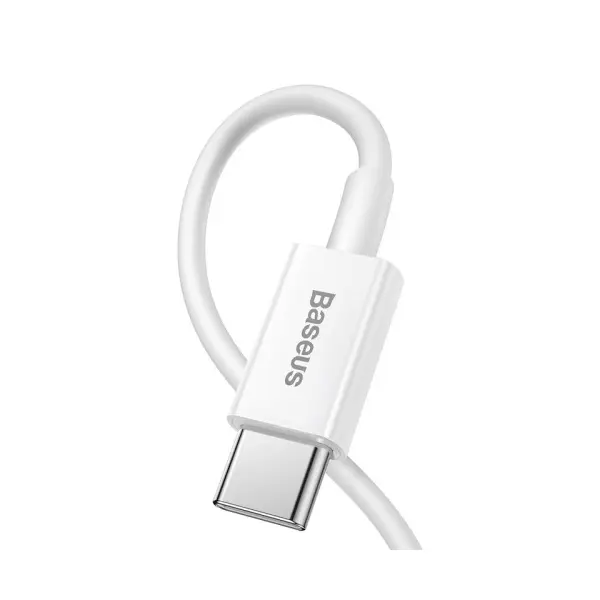 MR4_56186 Кабель pd baseus superior series fast charging data cable type-c to lightning pd 20w 0.25m, білий catlys-02 