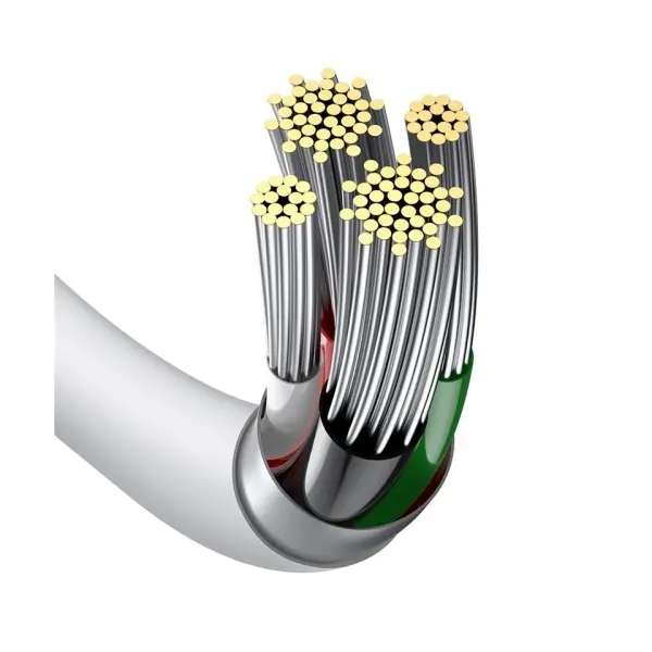 КАБЕЛЬ BASEUS SUPERIOR SERIES FAST CHARGING DATA CABLE USB-A TO LIGHTNING 2.4A 0.25M, БІЛИЙ CALYS-02