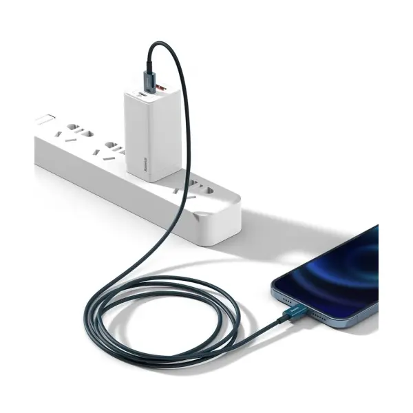 КАБЕЛЬ PD BASEUS SUPERIOR SERIES FAST CHARGING DATA CABLE TYPE-C TO LIGHTNING PD 20W 1M DARKBLUE CATLYS-A03