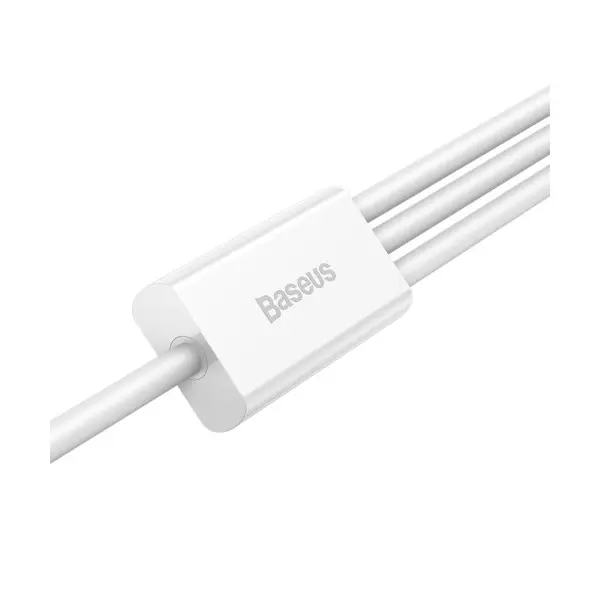КАБЕЛЬ BASEUS SUPERIOR SERIES FAST CHARGING DATA CABLE USB-A TO (LIGHTNING, MICRO, TYPE-C) 3.5A 1.5M, БІЛИЙ CAMLTYS-02
