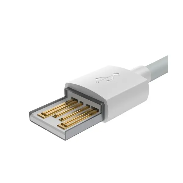 MR4_56015 Кабель baseus simple wisdom data cable kit usb-a to lightning 2.4a (2шт, set) 1.5m, білий tzcalzj-02 