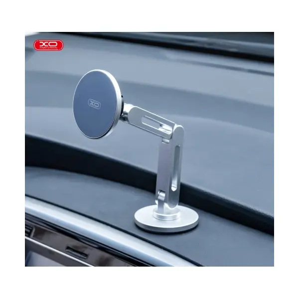 АВТОТРИМАЧ XO C148 METAL TWIN BAR 360 ROTATING MAGNETIC HANDSE СРІБНИЙ