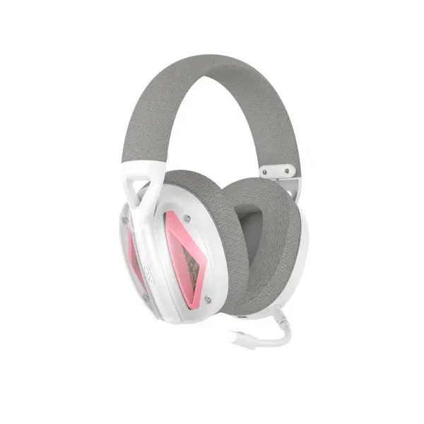 MR4_57270 Навушники накладні xo be46 2.4g gaming headset (with type-c+usb 2in1 adapter) біло-рожеві 