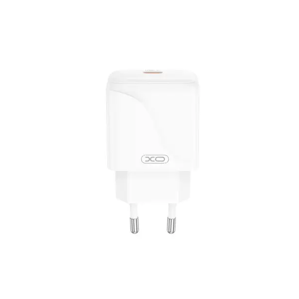 МЕРЕЖЕВИЙ ЗАРЯДНИЙ ПРИСТРІЙ XO L141 20W SINGLE TYPE-C FAST CHARGER + TYPE-C CABLE (NB-Q231A), БІЛИЙ