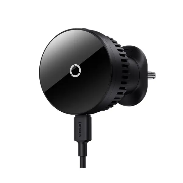 БЕЗДРОТОВИЙ АВТОМОБІЛЬНИЙ ЗАРЯДНИЙ ПРИСТРІЙ BASEUS MAGPRO SERIES MAGNETIC WIRELESS CHARG CAR AIR VENT 15W, ЧОРНИЙ C40164100121-00