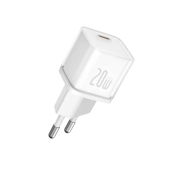 MR4_56145 Мережевий зарядний пристрій baseus gan5s fast charger 1c 20w eu, білий p10162503213-00 