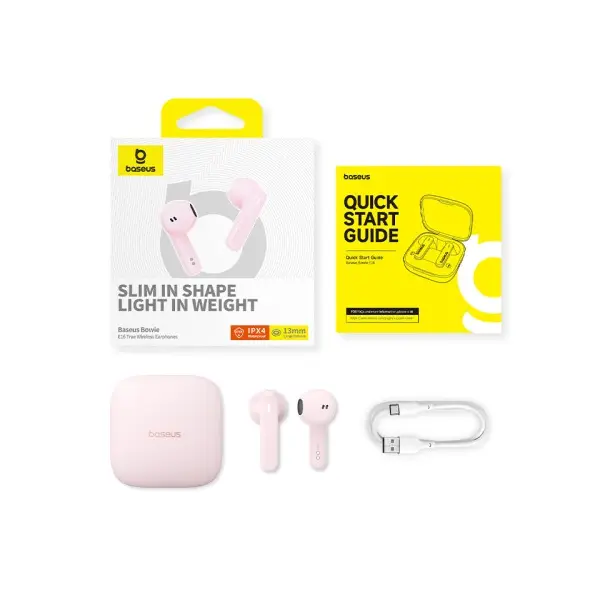 MR4_56154 Навушники baseus bowie e16 true wireless earphones рожевий a00061900413-01 