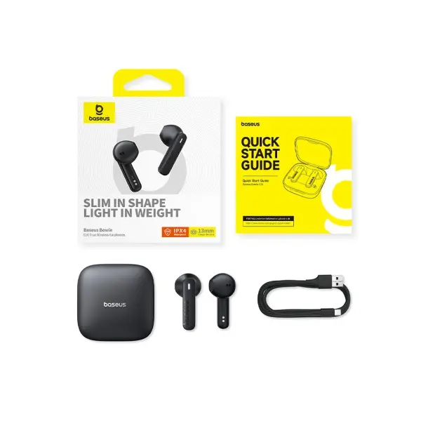 MR4_56155 Навушники baseus bowie e16 true wireless earphones, чорний a00061900113-01 