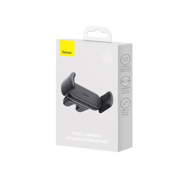 АВТОТРИМАЧ BASEUS STEEL CANNON 2 AIR OUTLET CAR MOUNT, ЧОРНИЙ SUGP000001